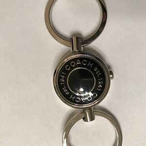 Coach Logo Turnlock Valet Keychain NWT